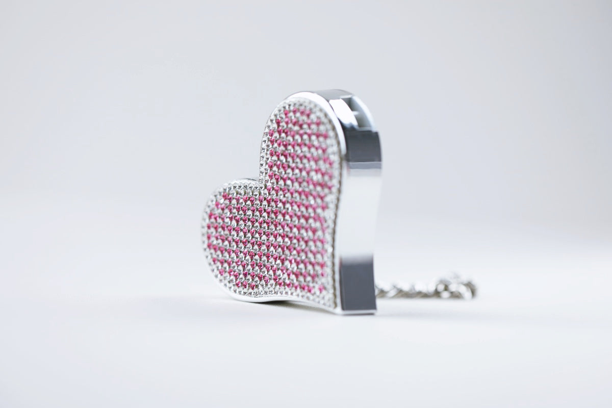 Heartbeat Safety Alarm Charm Collection (pink puppy diamante set ）