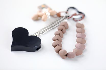 Heartbeat Safety Alarm Charm Collection (brown puppy black set)