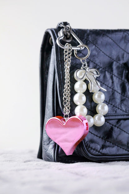 Heartbeat Safety Alarm Charm Collection (pearl pink set）